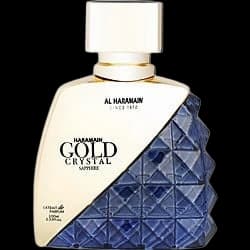 Haramain Gold Crystal Sapphire bottle