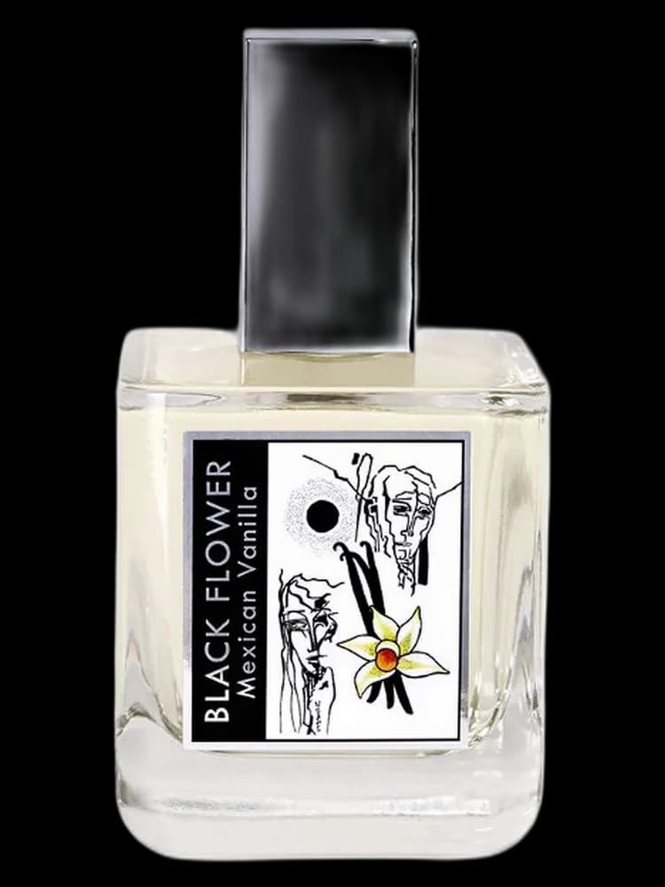 Black Flower Mexican Vanilla bottle