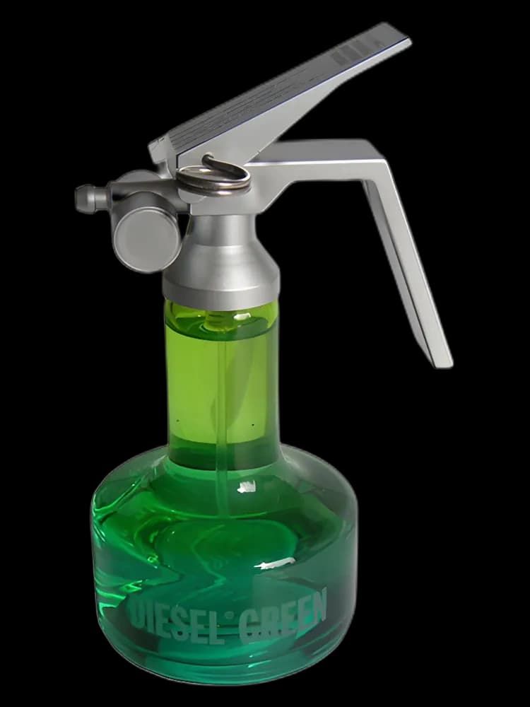 Green Masculine bottle
