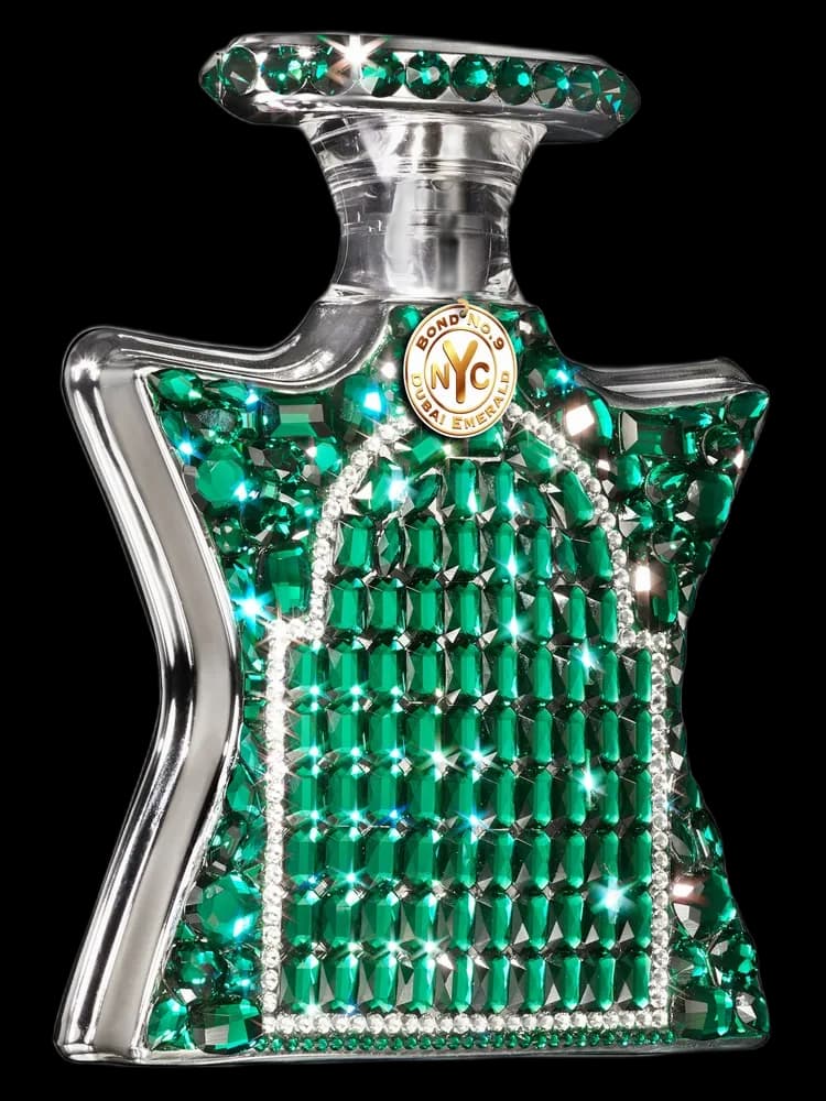 Dubai Emerald Swarovski Edition bottle