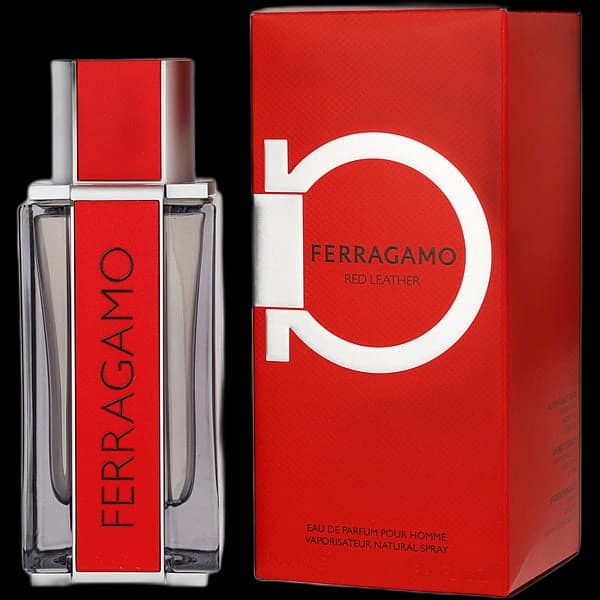 Ferragamo Red Leather bottle
